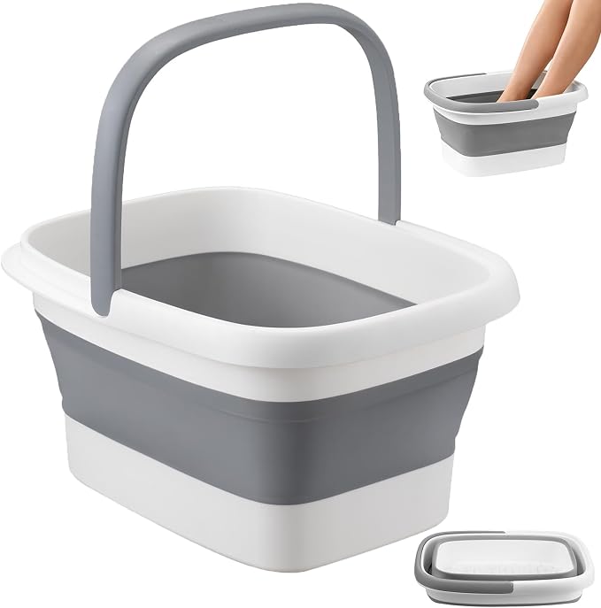 Collapsible Foot Bath Basin for Soaking Feet, Portable Foot Soak Tub by Unknown