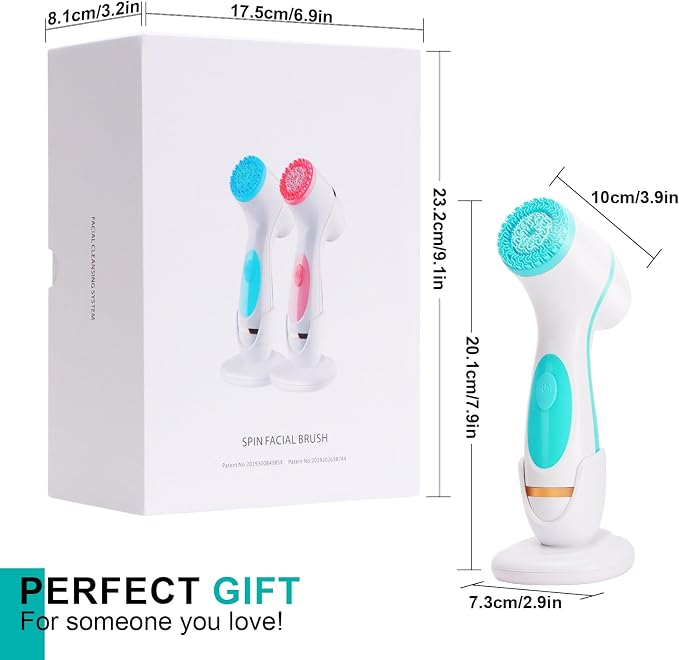 Facial Cleansing Brush, 3 in 1 Electric Face Scrubber - Image 8