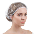 Disposable Shower Caps, Large Plastic Clear Hair Cap Thickened by Unknown