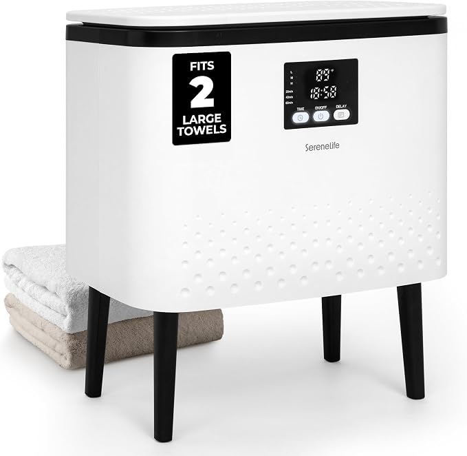 SereneLife Rectangular Towel Warmer Bucket – 20L Large Capacity Hot Towel Warmer by SereneLife