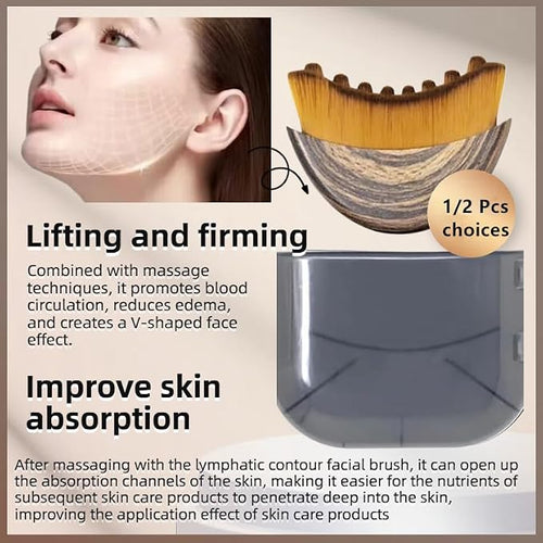 1/2 PCS Lymphatic Contour Face Brush - Image 2