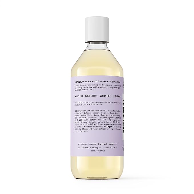 Deep Steep Bubble Bath, Fresh Lavender, 10 oz – Soothing Soak - Image 2