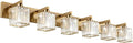 Aipsun Bathroom Vanity Light Brass Crystal Vanity Lighting Fixtures 6 Light by Aipsun