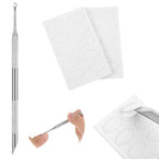 Cuticle Pusher and Cutter Remover, Professional Dual-Ended Stainless Steel Nail by Unknown