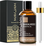 Sandalwood Essential Oil, 3.38FL.OZ Pure Essential Oils by MAYJAM, Large Volume by MAYJAM