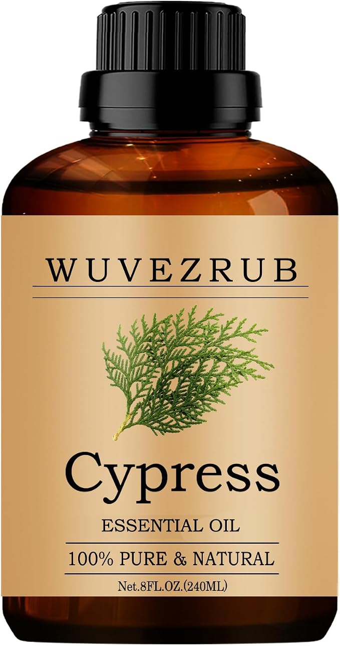 Cypress Essential Oils, 240ML Pure and Natural Essential Oil by WUVEZRUB