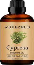 Cypress Essential Oils, 240ML Pure and Natural Essential Oil by WUVEZRUB