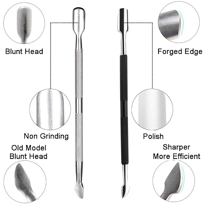 Ejiubas Cuticle Trimmer with Cuticle Pusher Cuticle Nipper Professional Grade - Image 2