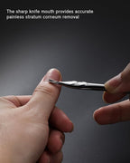 FERYES Cuticle Pusher with Fork, 2-in-1 Cuticle Trimmer Nail Care Tool - Image 4