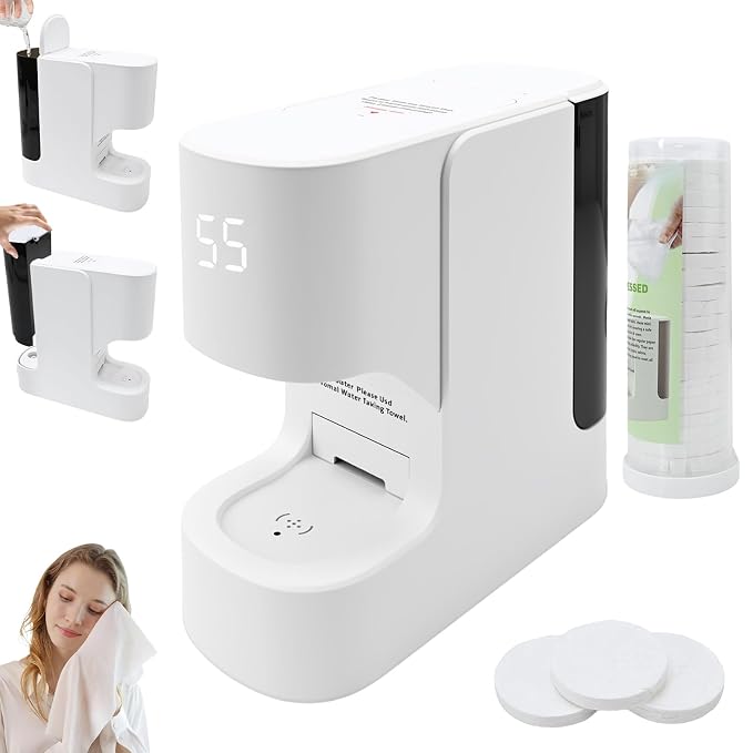 Hot Face Towel Warmer with Voice Alert by Unknown