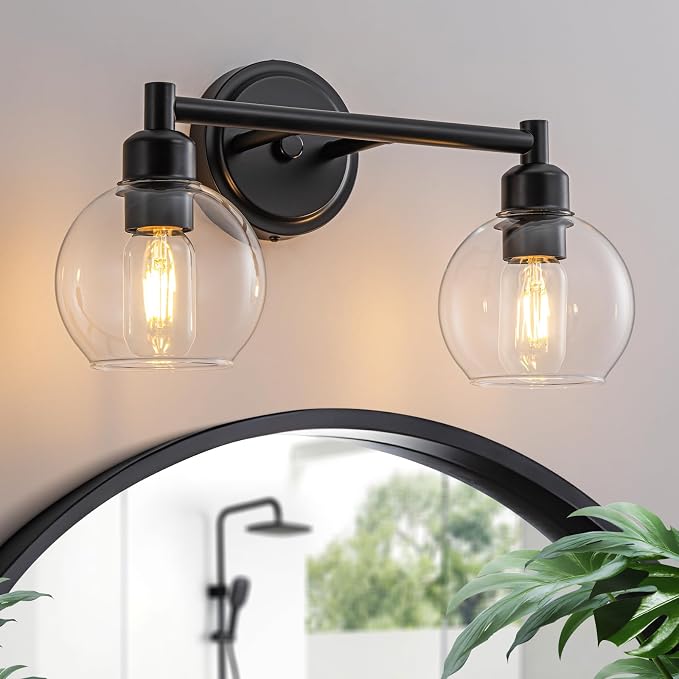 Bathroom Light Fixtures, 2-Light Modern Bathroom Vanity Light, Wall Lights Over by Yezgge