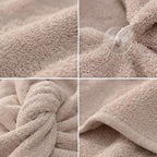 100% Turkish Cotton Hair Towel Wrap 2 Pack – Oeko-TEX Certified Quick Dry Turban - Image 4