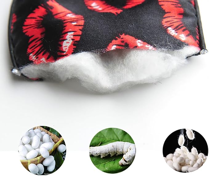 100% Mulberry Silk Sleep Mask Blackout, Cute Natural Sleeping Mask - Image 6