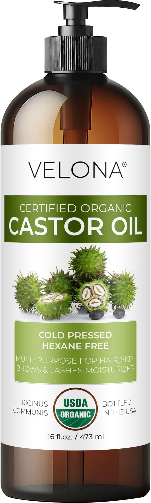 velona USDA Certified Organic Castor Oil by VELONA