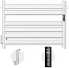 K&KALONZO Towel Warmer for Bathroom, Wall-Mounted 6-Bar Heated Towel Rack by KKALONZO