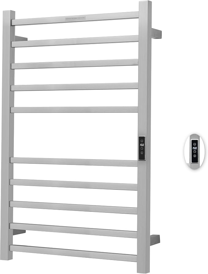 Heated Towel Racks for Bathroom, Wall Mounted Electric Towel Warmer Racks by BLARALA