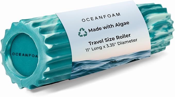 Oceanfoam Ripple Travel Foam Roller Firm Mini Foam Roller by Oceanfoam