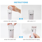 Nano Facial Mister, Mini Facial Steamer, Handy Moisturizing Mist Sprayer - Image 4