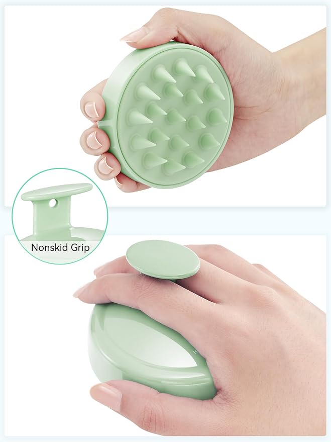 HEETA Scalp Massager Hair Growth, Soft Silicone Scalp Scrubber Shampoo Brush - Image 2