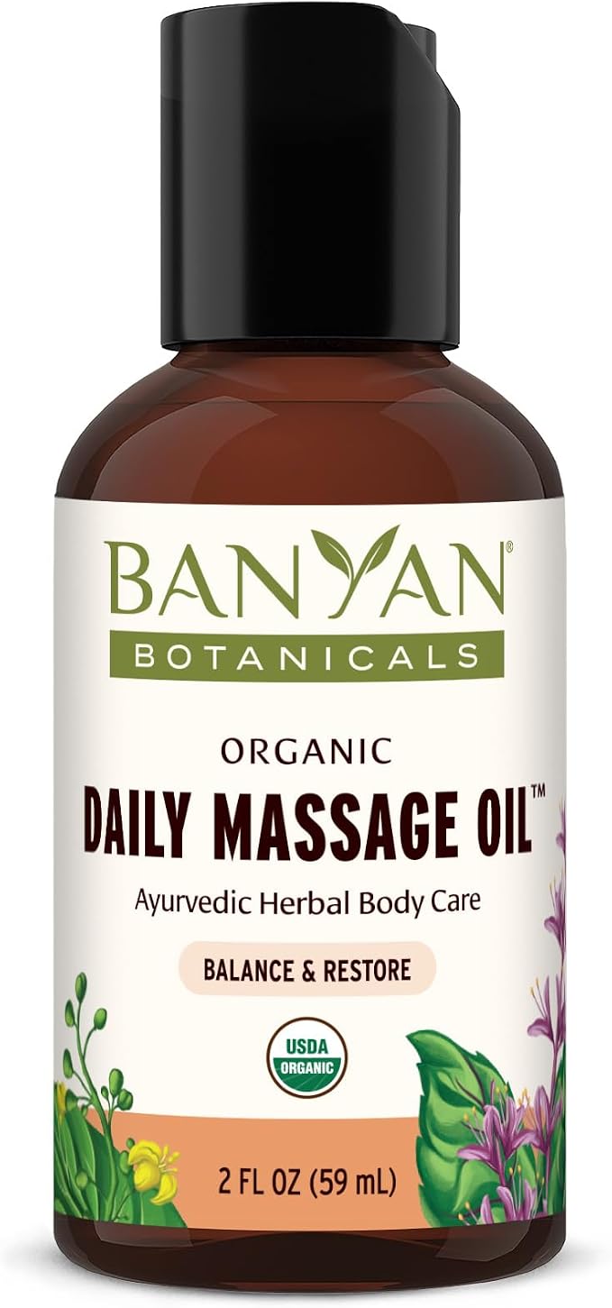 Banyan Botanicals Daily Massage Oil – Organic Ayurvedic Massage Oil – Balancing by BanyanBotanicals
