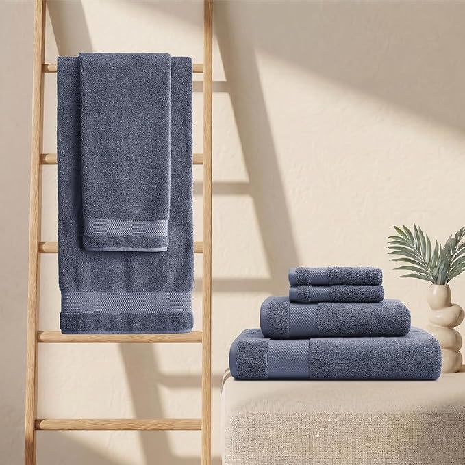 BIOWEAVES 100% Organic Cotton 700 GSM Luxury Bath Towels - Image 2