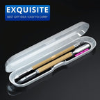 2PCS Metal Champagne Gold Cuticle Pusher and Cutter Remover Salon Quality - Image 4