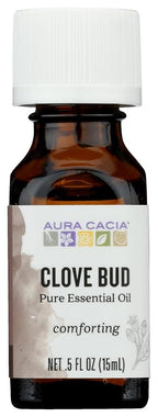 AURA CACIA Clove Bud Essential Oil, 0.5 FZ by AuraCacia