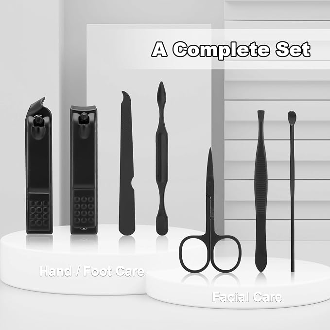 Manicure Set-Stainless Steel Nail Care Set-Professional 7 in 1 Ingrown Toenail - Image 6