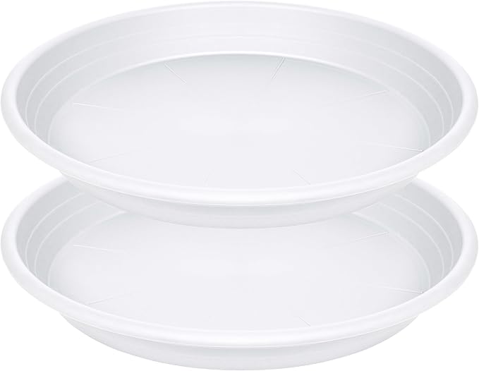 2 Pack of 16 inch Plant Saucer, Large Plant Tray, Heavy Sturdy Plant Drainage by Unknown