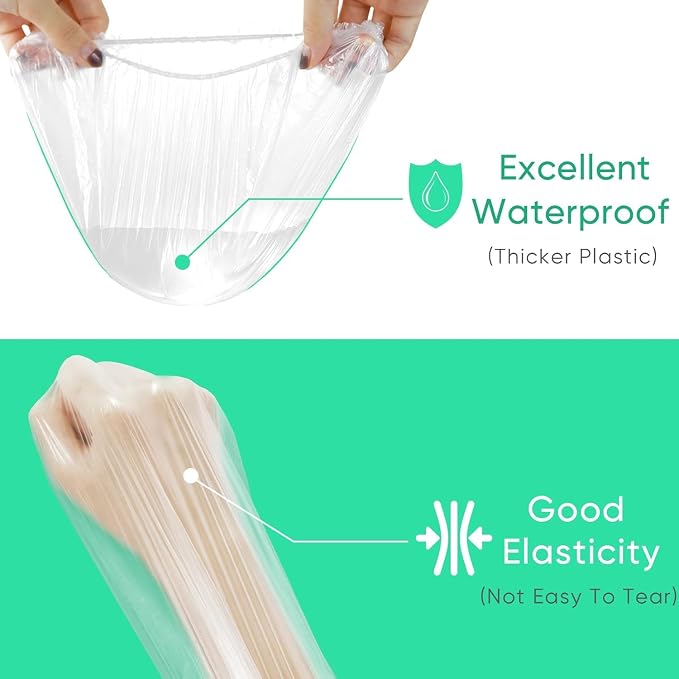 Tissue Box With Dispenser Disposable Shower Caps 200pcs Hair Processing Clear - Image 7