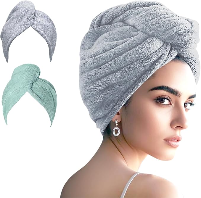 Microfiber Hair Drying Towel Wrap by Unknown