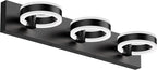 LED Bathroom Light Fixtures, 24inch Black Vanity Lights, Modern 3 Light Acrylic - Image 8