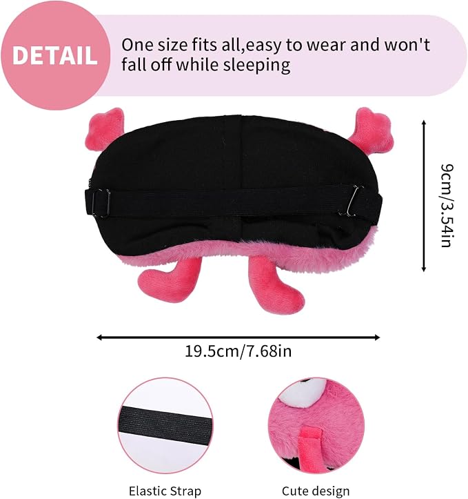 PERFECTSIGHT Sleep Eye Masks, Cute Sleep Eye Cover Lightweight Adjustable - Image 7