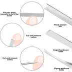 ZIZZON 7 Pcs Ingrown Toenail File and Lifters Set, Stainless Steel Ingrown - Image 6