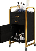 4ever2buy Black and Gold Salon Trolley Cart by 4ever2buy