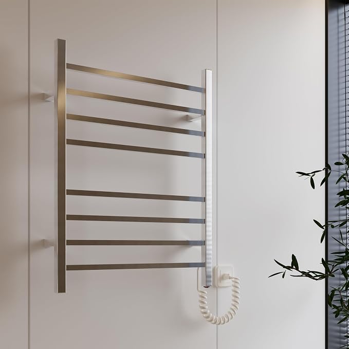 HEATGENE Towel Warmer, Heated Towel Warmer Rack, Wall-Mounted Hardwired/Plug-in - Image 7