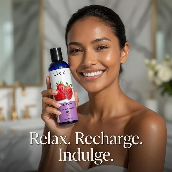 Lick Strawberry Flavored Massage Oil - Image 7