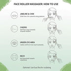 Gua Sha & Jade Roller Facial Tools Face Roller and Gua Sha Set - Image 5
