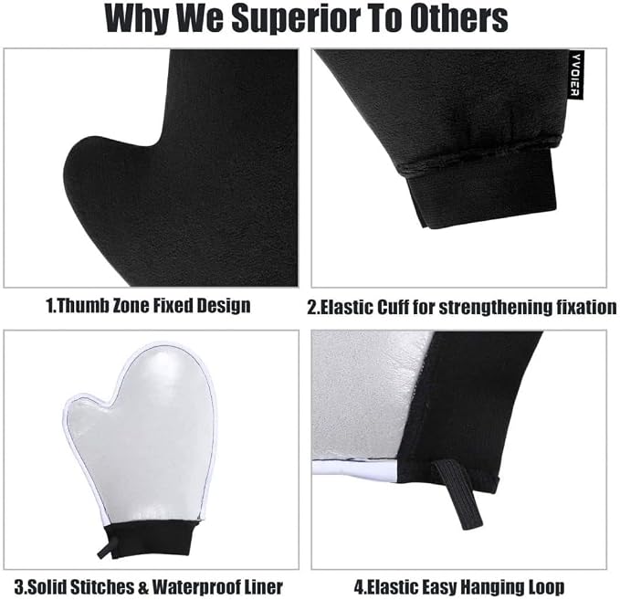Yvoier Self Tanning Mitt Applicator Kit 4 in 1 Self Applicator Set - Image 2