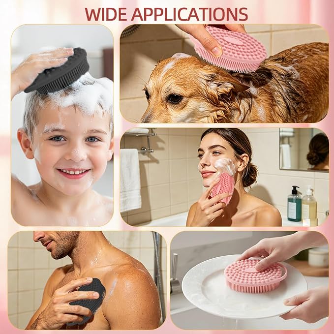 Silicone Body Scrubber 2 Pack Silicone Loofah Exfoliating Body Scrubber Soft - Image 7