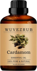 Cardamom Essential Oils, 240ML Pure and Natural Essential Oil by WUVEZRUB