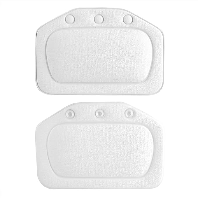 Bath Pillow, Bathtub Head Neck Support, Soft Foam Padded Spa Tub Headrest Back - Image 7