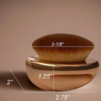 Foundation Brush Palm Makeup SOFT Kabuki Dome Shaped Face Body Shimmer Oil SPF - Image 7