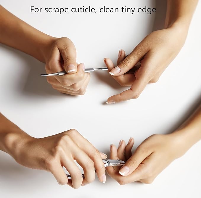 Nail Care Tool Kit, Cuticle Nipper and Pusher - Image 2