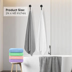 HOMEXCEL 6 Pack Bath Towel Set, Microfiber Ultra Soft Highly Absorbent Bath - Image 4