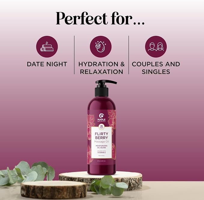 Berry Sensual Massage Oil for Couples - Image 2