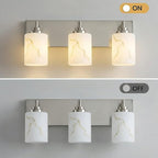 3-Light Bathroom Light Fixture, Brushed Nickel Modern Vanity Light - Image 2