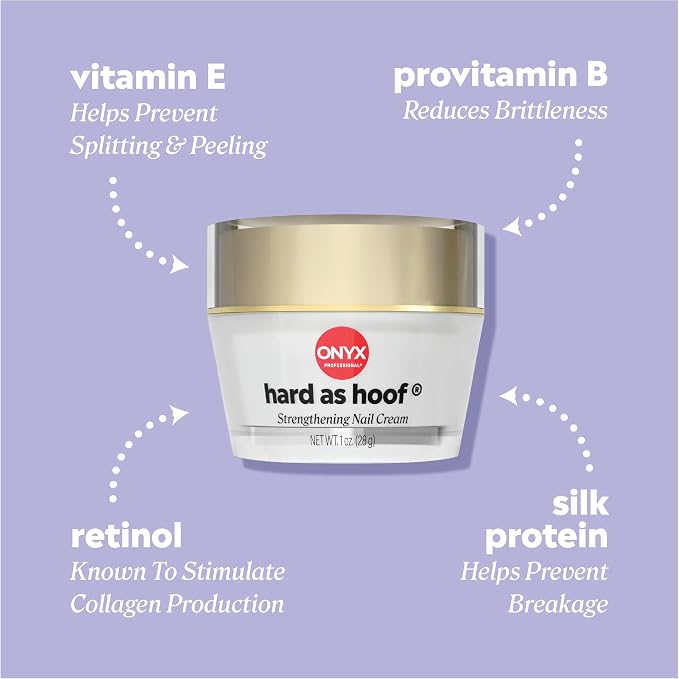 Onyx Professional Hard as Hoof Nail Strengthening Cream, Island Coconut Scent - Image 4