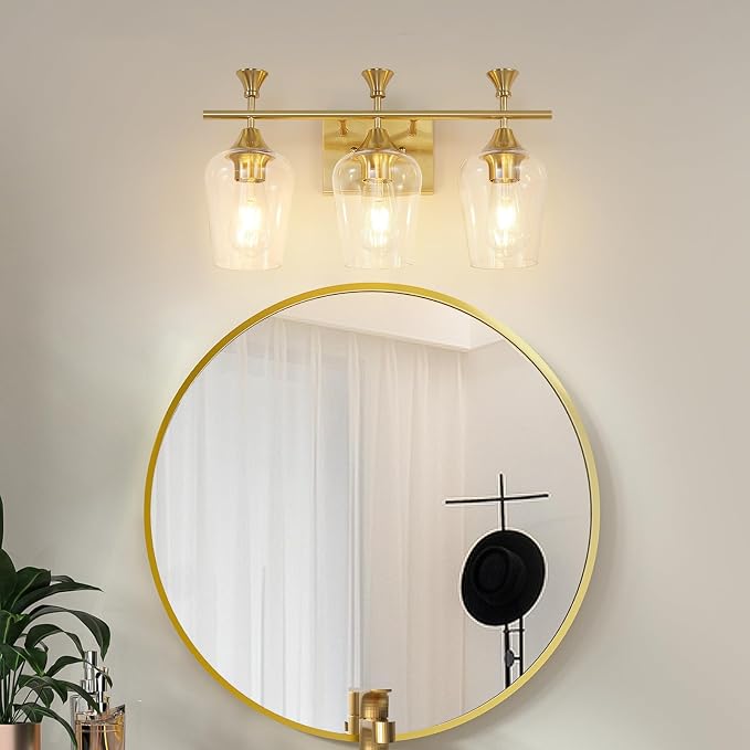 Bathroom Light Fixtures, Brushed Gold Vanity Lights - Image 9
