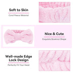Ondder Spa Headband for Washing Face 8 Pack Pink Skincare Headbands for Women - Image 4